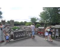 UK Photo Print A4 / 12"x8" Wimborne Minster : Model Town People look around and answer the c2010