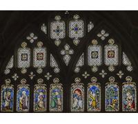 UK Photo Print A4 / 12"x8" Window E6, Cloisters, Gloucester Cathedral The Youthful Jesus a c2015