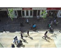 UK Photo Print A4 / 12"x8" Worcester : High Street From Marks & Spencer looking down f c2014
