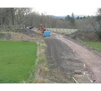 UK Photo Print A4 / 12"x8" Work on The Borders Railway Monkswood Looking south from Povert c2014