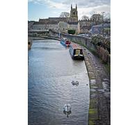UK Photo Print A4 / 12x8 Leeds - Liverpool Canal in Skipton c2016