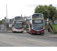 UK Photo Print A4 / 12x8 Lothian buses at Hyvots Bank Gilmerton/NT2968 A passing bus st c2011