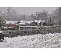 UK Photo Print A4 / 12x8 Tiverton : Field & Bus Tiverton/SS9512 A bus can be seen beyon c2013