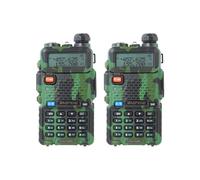 (UK Plug) 2pcs Dual Band Handheld Transceiver Two Way Radio Walkie Talkie