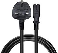 UK PLUG 3-Prong AC Power Cord Battery Charger Cable For MARSHALL Acton II Bluetooth Speaker - Black (1 METER)
