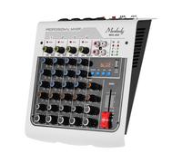(UK Plug) 6-Channel Audio Mixer Mixing Console
