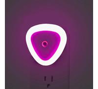 UK Plug in Night Lights, Mini Nightlight with Sensors, Auto Dusk to Dawn Sensor, Ideal LED Night Light for Bedroom, Bathroom, Hallway, Kitchen（2 Packs） (Pink)