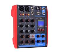 (UK Plug) Portable 4-Channel Mixing Console Digital Audio Mixer