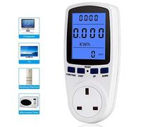 UK Plug Power Meter Electricity Usage Monitor Home Energy Volt Amps Watt Analyzer with Digital LCD Display Overload Protection