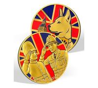 UK Police Challenge Coin, British Royal Guard & Police Coin with Corgi