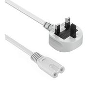 UK Power Cable Kettle Lead Power Cord 2 Pin Mains Power Cable Compatible with PS5/PS4/PS3 (3M)