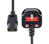 UK Power Lead UK 3-Pin Plug to IEC C13 Power Cable 13A Fused BS1363/ F 3G 1.0mm² Plug Copper Core Universal Monitor, Printer AC supply Copper Core LED LCD Smart TV (1 METER)