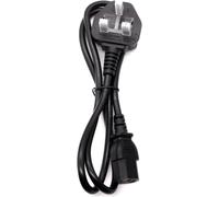 UK Power Lead UK 3-Pin Plug to IEC C13 Power Cable 13A Fused BS1363 Plug Copper Core Universal AC supply Power Cord for for Computers, Printers & AV EquipmentLED LCD Smart TV (1.5 METER)