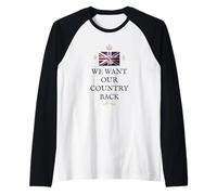 UK Pride British Patriots' United Kingdom Proud Country Back Raglan Baseball Tee