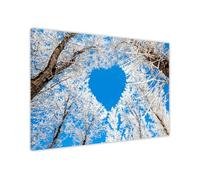 UK Print House Azure Skies Over Whispering Trees Landscape Canvas Wall Art - Scenic Nature Prints for Living Room, Office, Bedroom Large (61 x 41 cm - 24" x 16" inch)