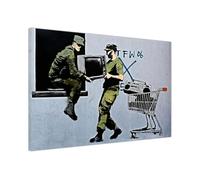 UK Print House The Looted Soldier By Banksy Classic Artist Canvas Prints - Timeless Masterpieces for Living Room, Study, Office Walls Large (61 x 41 cm - 24" x 16" inch)