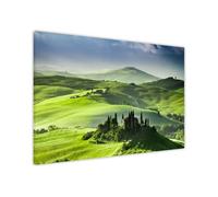UK Print House Whispering Castle Landscape Canvas Wall Art - Scenic Nature Prints for Living Room, Office, Bedroom Large (61 x 41 cm - 24" x 16" inch)