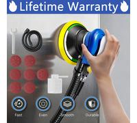 UK PRO Tools 6" 150mm Air Dust Free DA Orbital Palm Sander With Dust Extractor