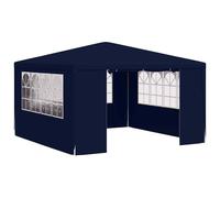 vidaXL Professional Party Tent with Side Walls 4m Blue Garden Canopy Gazebo