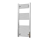 Uk Radiators 1044Btu H1200mm X W500mm Chrome Straight Ladder Heated Towel Rail Zennor