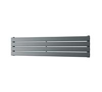 Uk Radiators 1256Btu H272mm X W1200mm Anthracite Flat Tube Horizontal Designer Radiator Typhoon Axis