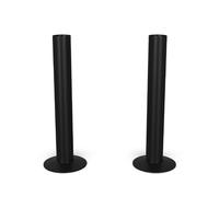 UK Radiators 130mm x 18mm Brass Pipe Sleeves - 2 Pack Radiator Pipe Covers | 130mm x 18mm Brass Pipe Sleeves - Matte Black Finish - Perfect Addition to Any Interior Design (2 Pack)