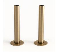 UK Radiators 130mm x 18mm Brass Pipe Sleeves - 2 Pack Radiator Pipe Covers