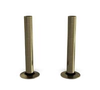 UK Radiators 130mm x 18mm Brass Pipe Sleeves - 2 Pack Radiator Pipe Covers