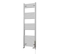 Uk Radiators 1447Btu H1600mm X W500mm Chrome Straight Ladder Standard Dual Fuel Heated Towel Rail Zennor