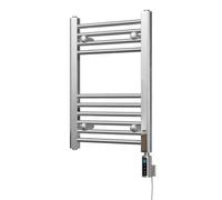 Uk Radiators 150W H600mm X W400mm Chrome Straight Ladder Thermostatic Wifi Electric Heated Towel Rail Zennor