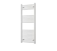 Uk Radiators 1641Btu H1200mm X W500mm White Curved Ladder Heated Towel Rail Zennor