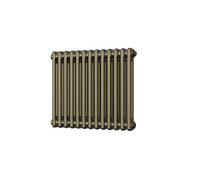 Uk Radiators 1713Btu H500mm X W592mm Antique Brass 2 Column Horizontal Traditional Cast-Iron Style Radiator Alpha - With Feet