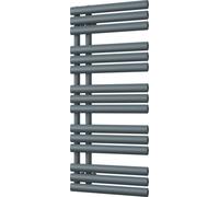 Uk Radiators 1849Btu H1120mm X W500mm Anthracite Elliptical Tube Designer Heated Towel Rail Percival