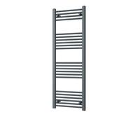 Uk Radiators 1860Btu H1400mm X W500mm Anthracite Straight Ladder Heated Towel Rail Zennor