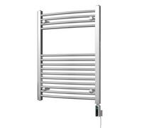 Uk Radiators 200W H800mm X W600mm Chrome Curved Ladder Thermostatic Wifi Electric Heated Towel Rail Zennor