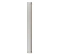 Uk Radiators 2317Btu H1800mm X W198mm White 3 Column Vertical Traditional Cast-Iron Style Radiator Alpha