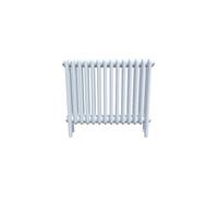 UK Radiators 2436BTU H502mm x W656mm White 3 Column Horizontal Traditional Cast-Iron Style Radiator Bircham