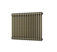 UK Radiators 2634BTU H600mm x W768mm Antique Brass 2 Column Horizontal Traditional Cast-Iron Style Radiator Alpha