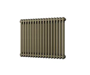 UK Radiators 2634BTU H600mm x W768mm Antique Brass 2 Column Horizontal Traditional Cast-Iron Style Radiator Alpha