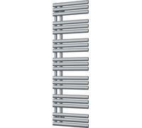 Uk Radiators 2689Btu H1592mm X W500mm Silver Elliptical Tube Designer Heated Towel Rail Percival