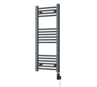 Uk Radiators 300W H1000mm X W400mm Anthracite Straight Ladder Thermostatic Wifi Electric Heated Towel Rail Zennor