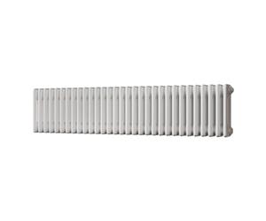 UK Radiators 3153BTU H300mm x W1355mm White 3 Column Horizontal Traditional Cast-Iron Style Radiator Alpha - with Feet