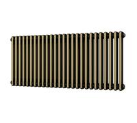 UK Radiators 3368BTU H500mm x W1164mm Antique Brass 2 Column Horizontal Traditional Cast-Iron Style Radiator Alpha