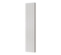 Uk Radiators 3692Btu H1800mm X W372mm White Flat Tube Vertical Designer Radiator Smooth Thetford