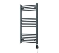 Uk Radiators 400W H1000mm X W500mm Anthracite Curved Ladder Thermostatic Wifi Electric Heated Towel Rail Zennor