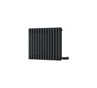 Uk Radiators 600W H500mm X W599mm Anthracite Electric 3 Column Horizontal Traditional Cast-Iron Style Radiator Alpha