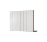 Uk Radiators 600W H600mm X W748mm White Electric Flat Tube Horizontal Designer Radiator Smooth Thetford