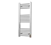 Uk Radiators 689Btu H1000mm X W400mm Chrome Straight Ladder Heated Towel Rail Zennor