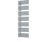 Uk Radiators 800W H1592mm X W500mm Silver Elliptical Tube Standard Designer Electric Heated Towel Rail Percival