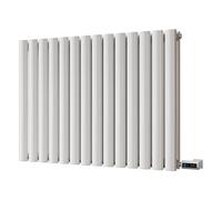 Uk Radiators 800W H600mm X W812mm White Electric Elliptical Tube Horizontal Designer Radiator Omeara